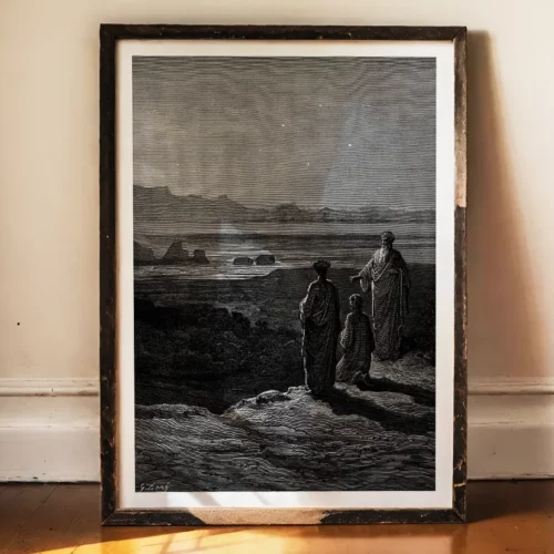 Affiche – Dante s’incline devant Stace (Gustave Doré, 1868)