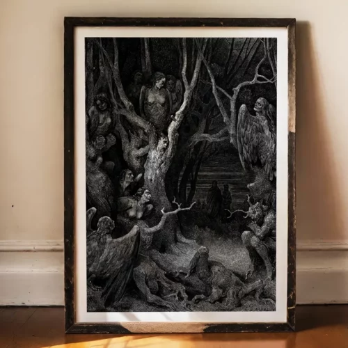 Affiche – La forêt des suicidés (Gustave Doré, 1861)