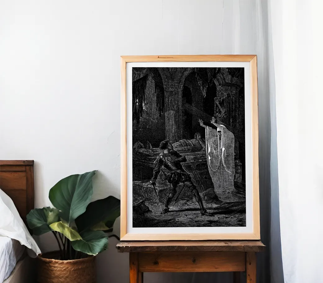 Affiche – Les Spectres (Ghost and Knight) (d'après Amédée Guillemin, 1868) – Image 2