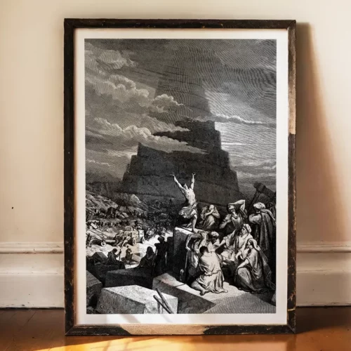 Affiche – La Tour de Babel (Gustave Doré, 1866)