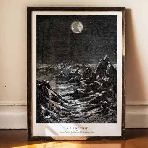 Affiche – La Pleine Terre (Camille Flammarion, 1881)