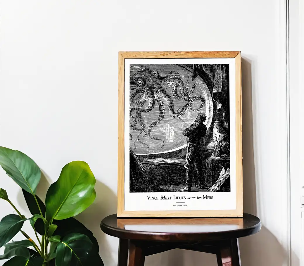 Affiche – Jules Verne : Vingt Mille Lieues sous les Mers (1869) – Image 4