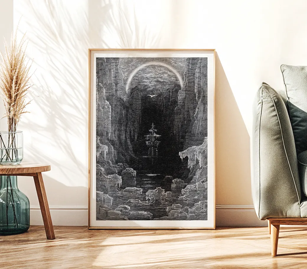 Affiche – The Rime of the Ancient Mariner : L’apparition de l’Albatros (Gustave Doré, 1876) – Image 2